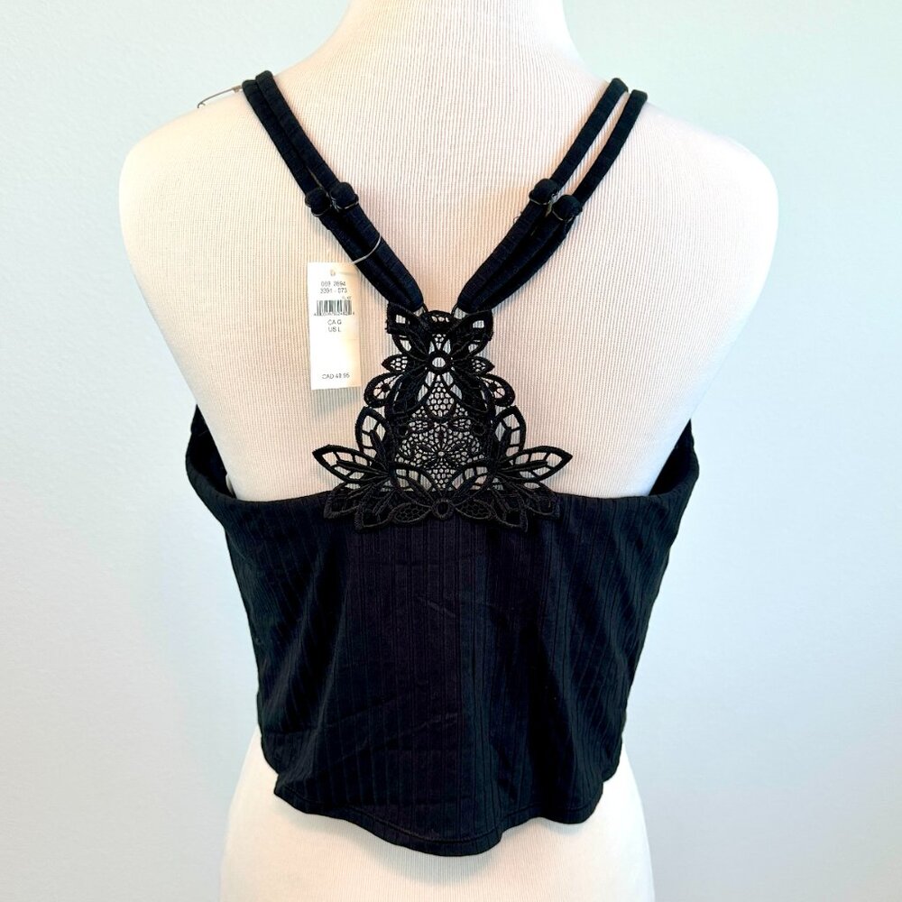 NWT Aerie Ribbed Crop Top Bralette Size L - Picture 3 of 9